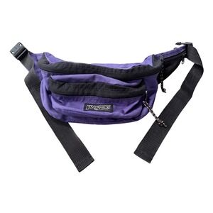 Jansport Purple Fanny Pack Waist Bag Pouch Belt Bag USA Adjustable Strap 3d4